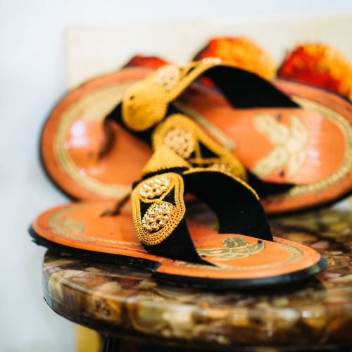 Ahenema Ghanaian Gold Shoes